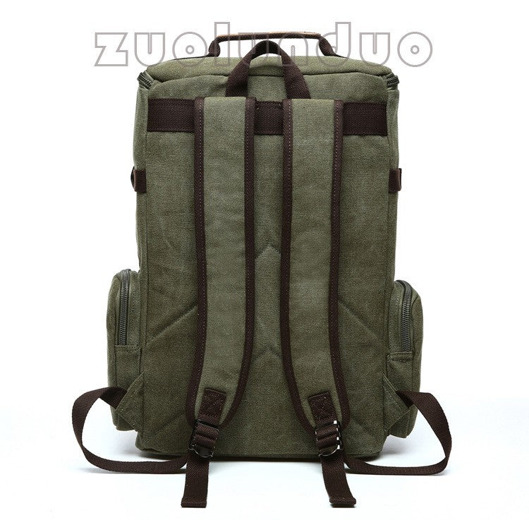 Mochila Masculina Vintage Lona Mochila Escolar Masculina Bolsas de Viagem Mochila de Grande Capacidade Mochila para Laptop Bolsa de Alta Qualidade