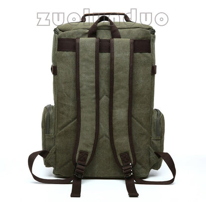 Mochila Masculina Vintage Lona Mochila Escolar Masculina Bolsas de Viagem Mochila de Grande Capacidade Mochila para Laptop Bolsa de Alta Qualidade