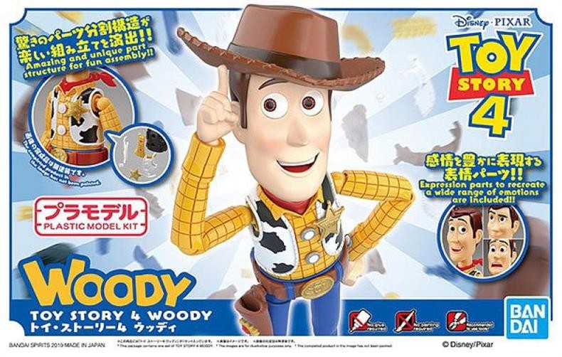 Em Estoque BANDAI Original Cinema-rise Toy Story 4 Buzz Lightyear Woody Anime Figura Modelo de Montagem Brinquedo Presente Colecionável Infantil