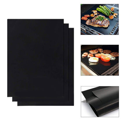1-50pcs Non-stick BBQ Accessories Grill Mat Barbecue Outdoor Baking Pad Reusable BBQ Cooking Grilling Sheet for Party Grill Mat