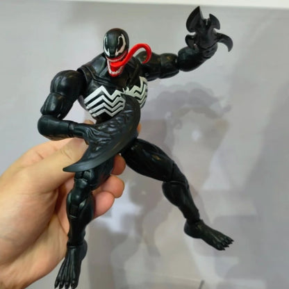 Fondjoy 1/12 Homem-Aranha Venom Edição de Quadrinhos Bonecos de Ação Marvel Modelo Montado Boneca Brinquedos Bagunçados Coleção Presentes de Aniversário para Meninos