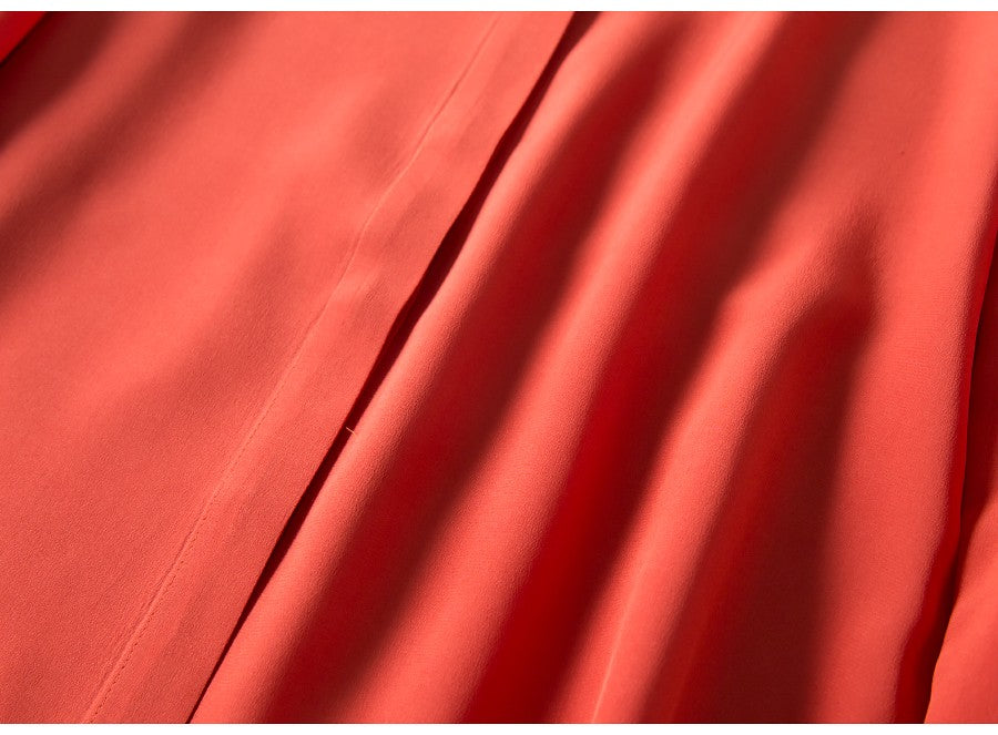 2025 Spring New Women's Silk Shirt Women's Long Sleeve 100% Mulberry Silk Blouse 16 MM White-collar OL Style Shirts For Women