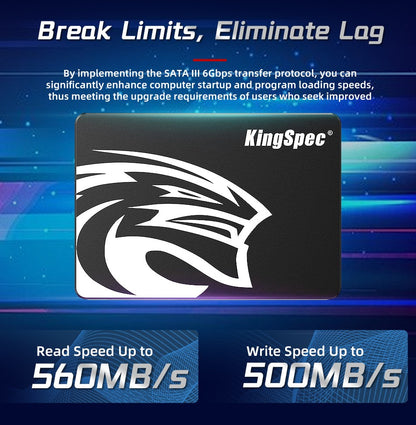 SSD KingSpec 120GB 240GB 480GB 1TB SSD SATA SATAIII 128GB 256GB 512GB SSD HDD 2.5'' Disco Rígido Interno de Estado Sólido Para PC