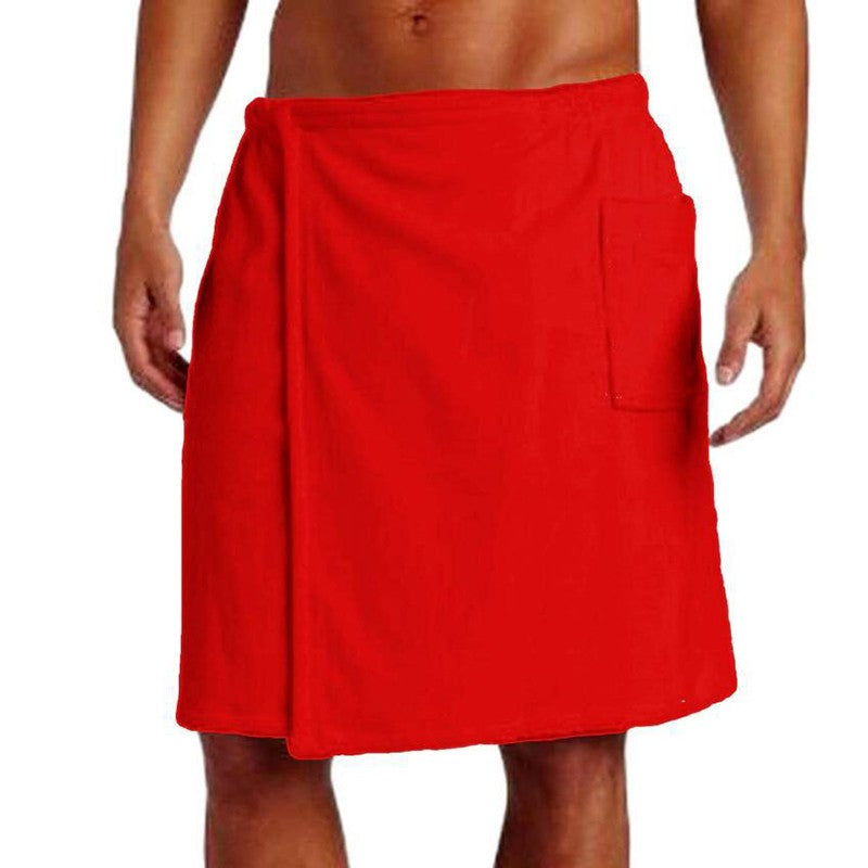 Men's wearable apron for beach and home use