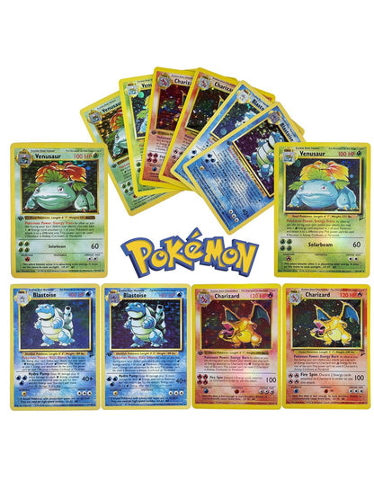 Pokemon Single Proxy Cards 1996 1st Edition Charizard Venusaur Blastoise Hobbies Collectibles Game Collection PTCG Anime Cards