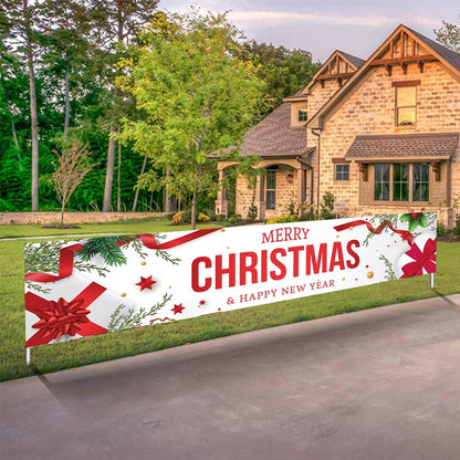 Christmas Outdoor Banner Merry Christmas Decorations For Home 2025 Outdoor Decor Xmas Navidad Noel Natal Happy New Year 2026