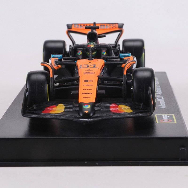 Burago 1:43 2025 McLaren MCL39 F1 Carro de Corrida Edição de Capa Dura Nº 4/Nº 81 Modelo de Carro em Liga