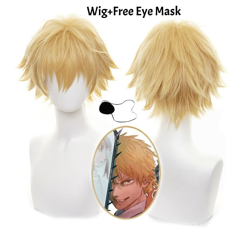 Chainsaw Man Denji Cosplay Costume Full Set Public Safety Devil Hunter Uniform Wig Shirt Pants Halloween Party Outfit for Adults