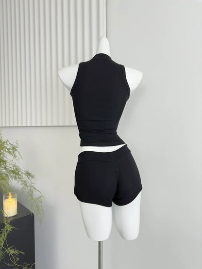 ??Sweet Cool Swimsuit Bikini Set Sporty Girl Sport Swimwear Seamless ??Sheer Sexy? Push Up Beach Resort Slim Elastic Swim Set??