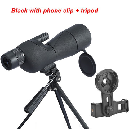 Monóculo Telescópio para Observação de Aves 25-75x60 ED HD Prisma BAK4 Impermeável e Anti-embaciamento para Acampamento ao Ar Livre e Observação da Vida Selvagem