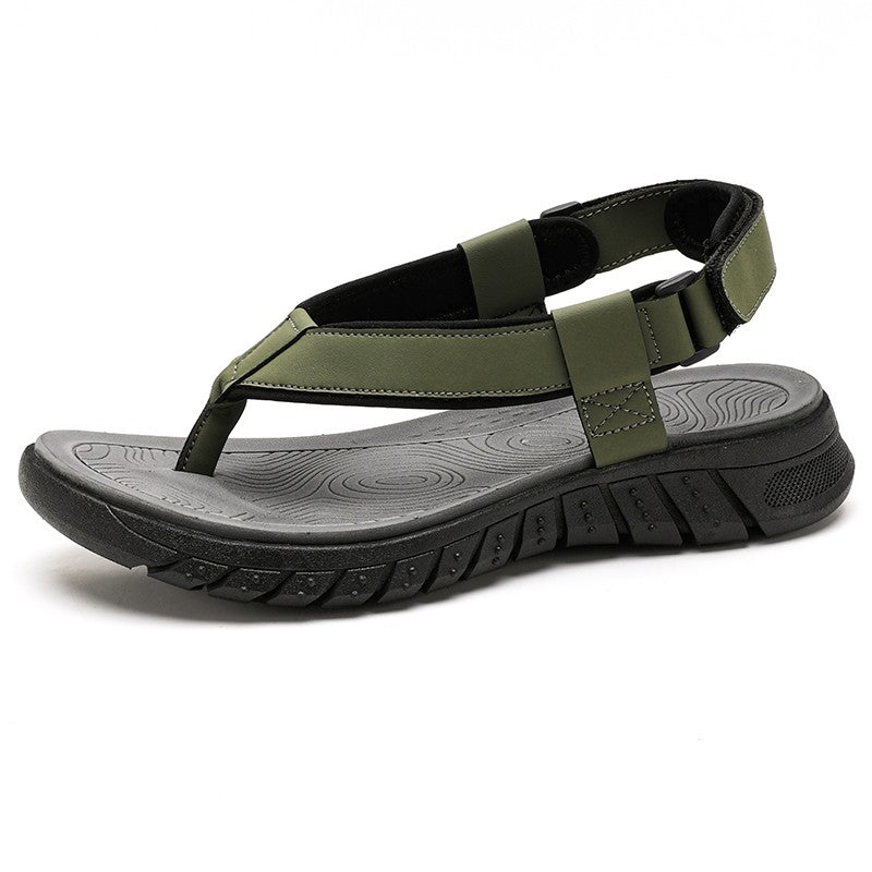 Men's simple casual sandals summer outdoor anti slip wear-resisting comfort beach shoes breathable fashion male walking slippers