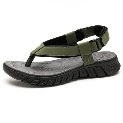 Men's simple casual sandals summer outdoor anti slip wear-resisting comfort beach shoes breathable fashion male walking slippers