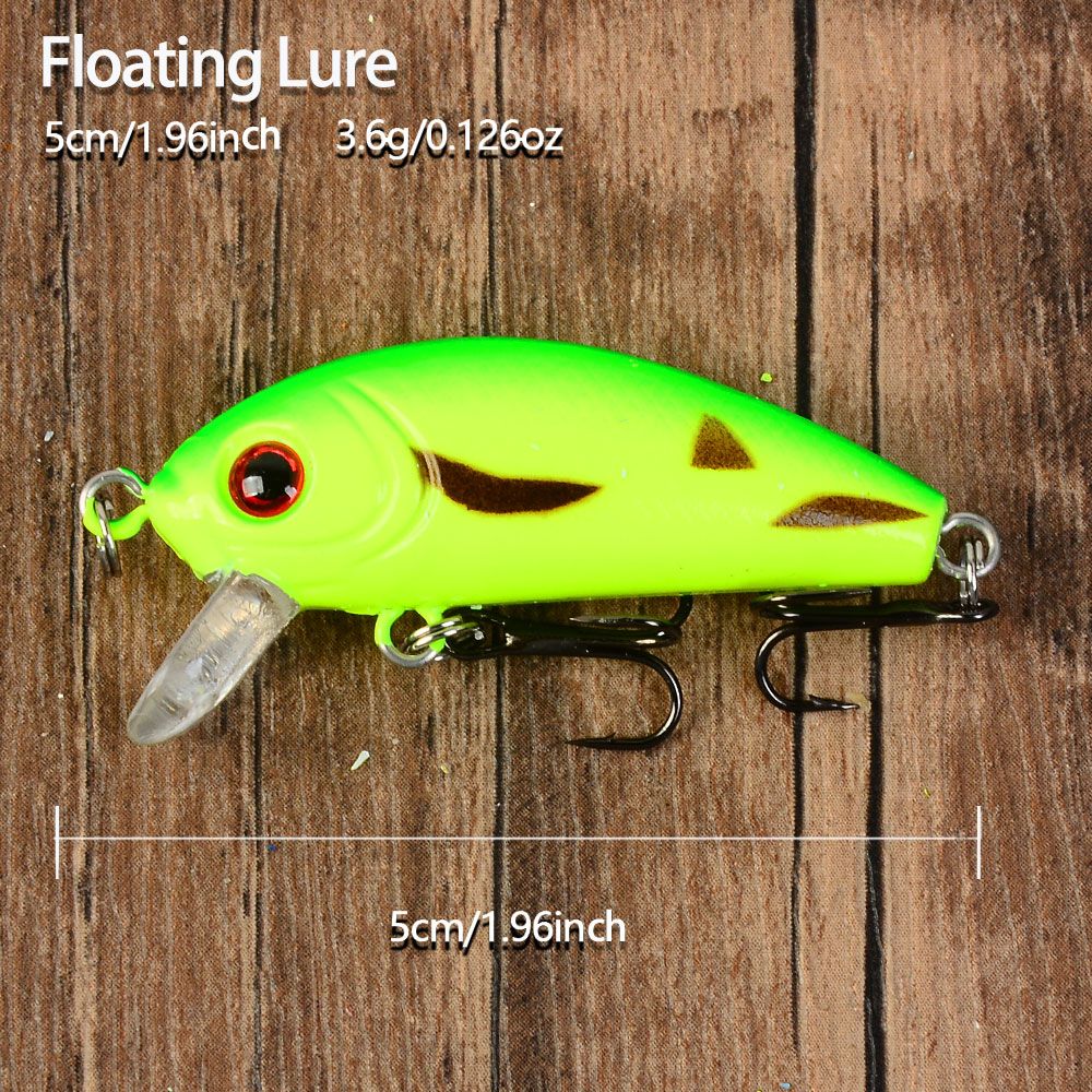 8 unidades de isca de pesca de superfície tipo mini crankbait, flutuante, wobbler, isca artificial dura, minnow, swimbait de plástico, equipamentos de pesca