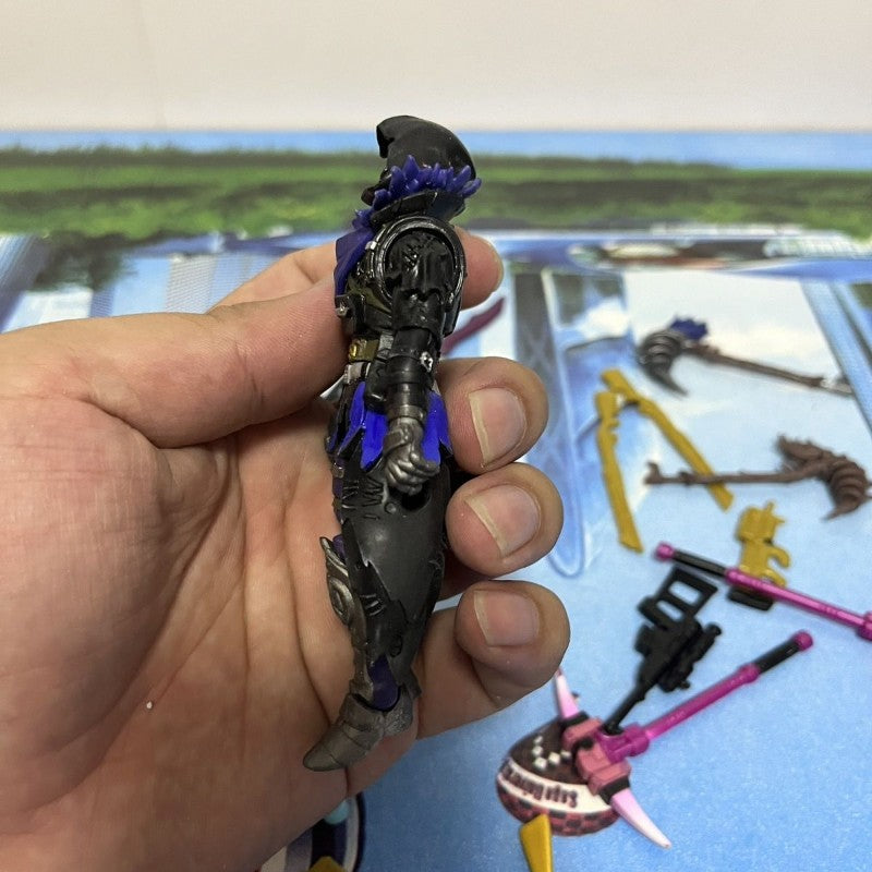 10cm Fortnite Action Figure Modelo Brinquedo Figura de Jogo Raven Articulações Móveis PVC Figuras Modelo Brinquedo Boneca Presente de Aniversário de Crianças Presente de Natal