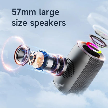 ZEALOT-S32PRO 15W Portable Bluetooth 5.2 Speaker Outdoor Waterproof Wireless TWS Mini Column Box Speaker Outdoor TF Card