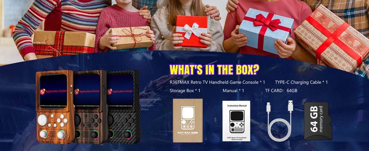 AISLPC RG45 Retro Handheld Game Console 4.0'' IPS Screen 64/128GB Supports 5G Portable Pocket Video Player