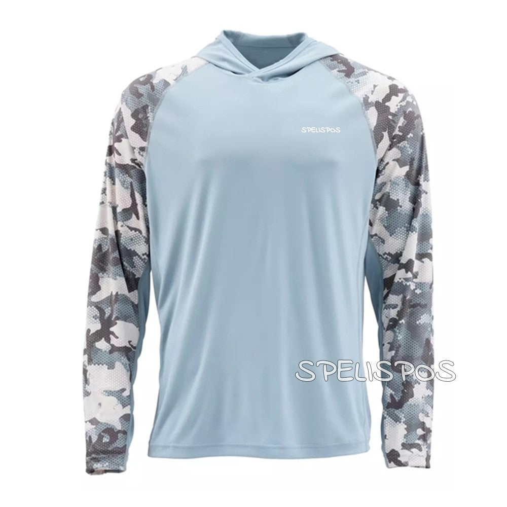 Camisetas de Pesca Desempenho Tops Vestuário de Pesca Manga Comprida Vestido Respirável Camisa Proteção UV 50 Roupa de Pesca Masculina