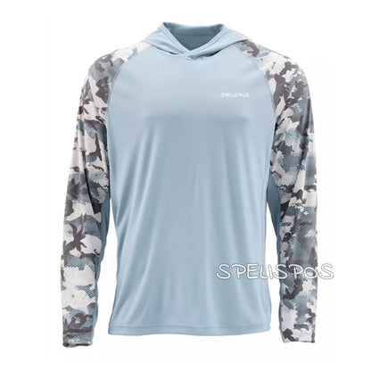 Camisetas de Pesca Desempenho Tops Vestuário de Pesca Manga Comprida Vestido Respirável Camisa Proteção UV 50 Roupa de Pesca Masculina
