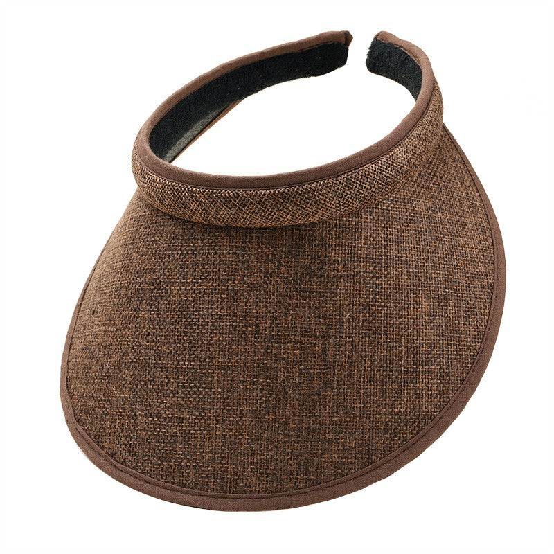 Fashion Summer Empty Top Sun Hat Women's Casual Adjustable Sun Visor Caps Girls Boy Outdoor Sea Beach Trip Cap Casquette