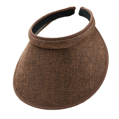 Fashion Summer Empty Top Sun Hat Women's Casual Adjustable Sun Visor Caps Girls Boy Outdoor Sea Beach Trip Cap Casquette