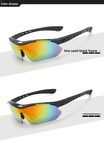New 5 Lens Set Polarized Tactical Goggles Men Outdoor Sports Windproof Dustproof Climbing Glasses Safety Protective Glasses