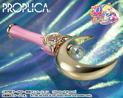 Em Estoque Original BANDAI PROPLICA Moon Stick Broche de Transformação Caneta de Disfarce Estrela de Cristal Figura Anime Sailor Moon Modelo de Brinquedo
