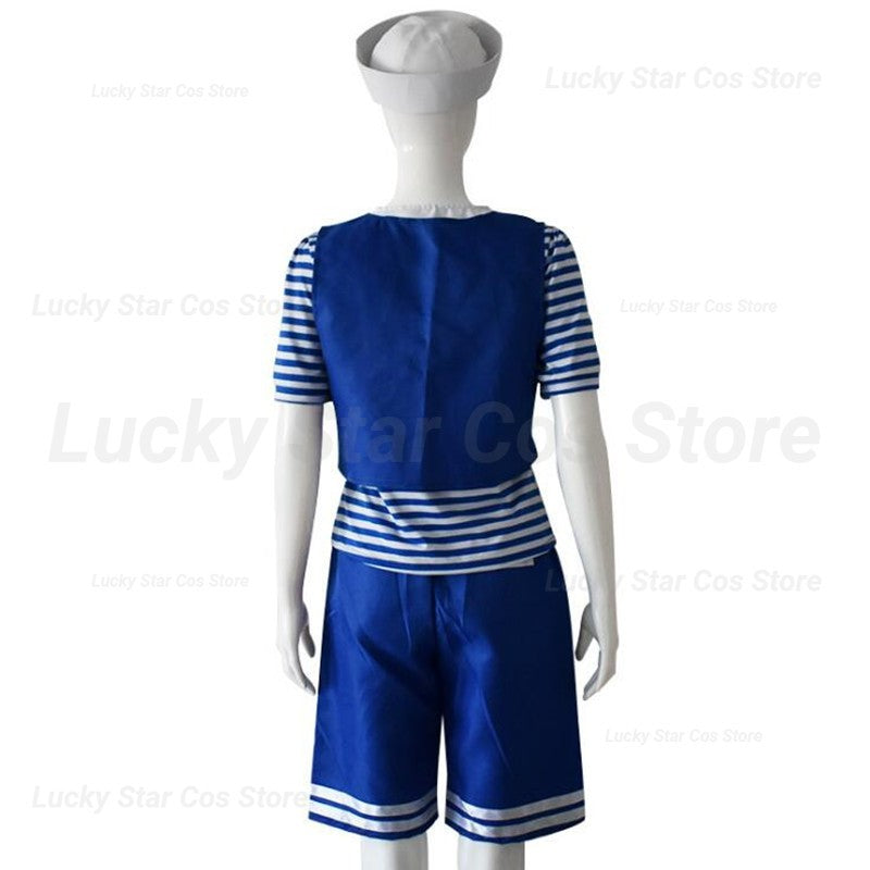 2026 new Men&Womens Robin/Steve Scoops Ahoy Costume Cosplay Uniforms Navy Halloween Costume Uniform Fancy Dress
