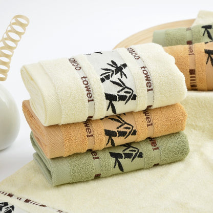 1/5/10pcs Bamboo Fiber Hand Bathroom Towels Natural Cool Embroidery Soft Quick-drying Hand Bath Towels For Bathroom Gym Shower