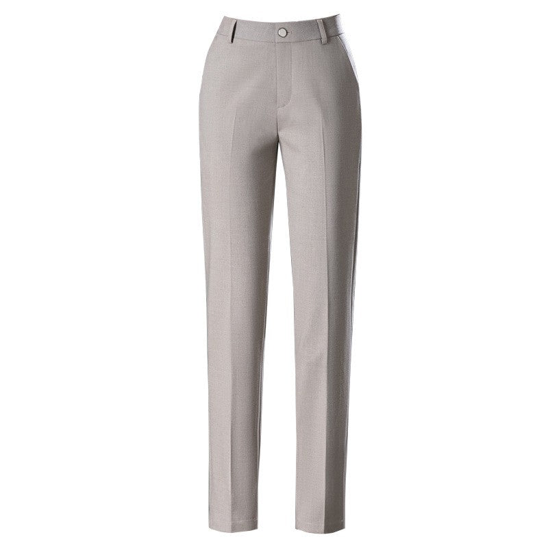 New Autumn Women's Suit Pants, Black Gray Khaki Pantalones Spring Female Slim Trousers, Asian Size 26 27 28 29 30 31 32 33