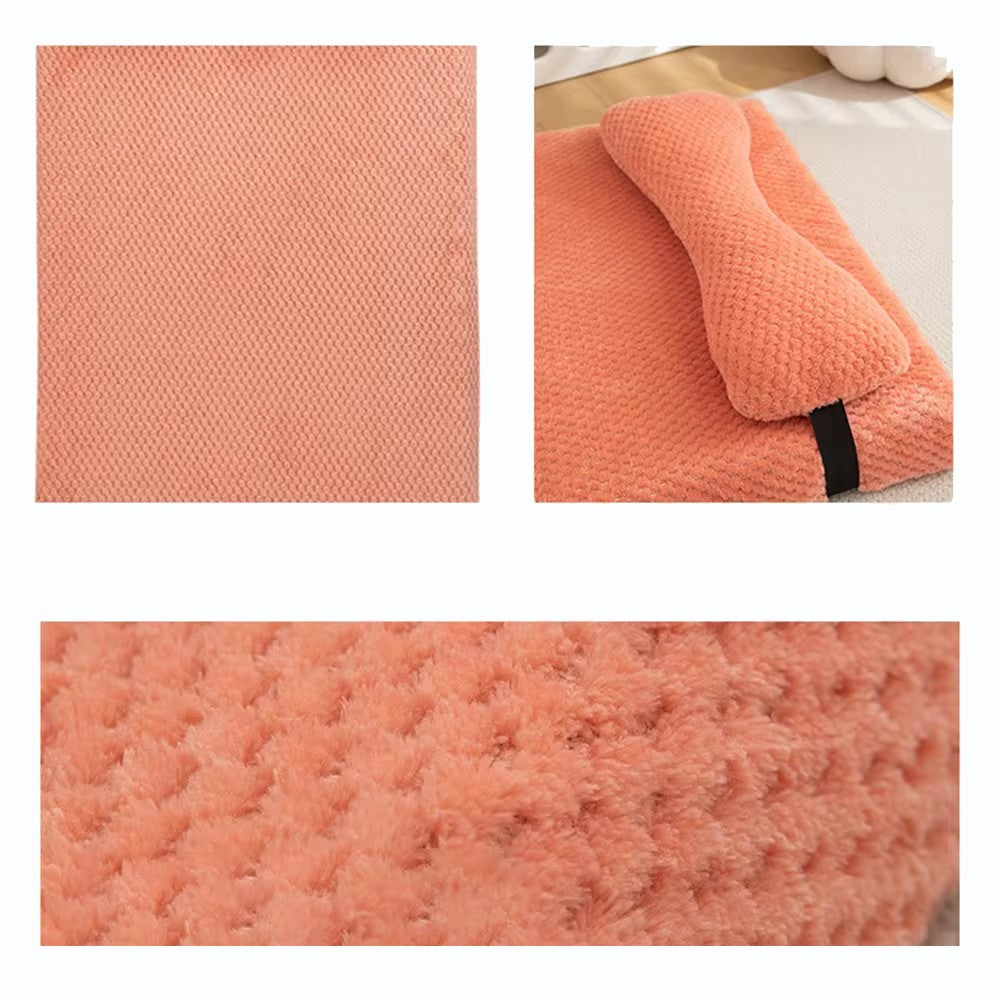 Cama Quente Calmante para Cães com Almofada, Tapete Felpudo e Fofo para Cães com Capa de Inverno Removível para Cães e Gatos de Porte Grande, Médio e Pequeno