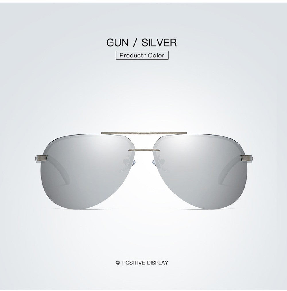 New Polarized Men Sunglasses Classic Driving Sun Glasses Metal Frame Mirror Lens Sunglasses Men/Women