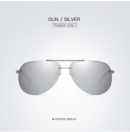 New Polarized Men Sunglasses Classic Driving Sun Glasses Metal Frame Mirror Lens Sunglasses Men/Women