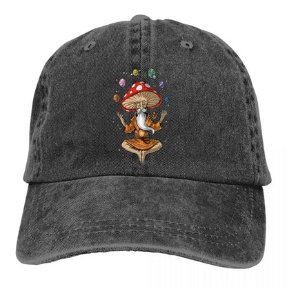 Boné de Beisebol Masculino Lavado Cogumelo Mágico Buda Trucker Bonés Snapback Chapéu de Pai Psychonauts Rasputin Chapéus de Jogo de Ação
