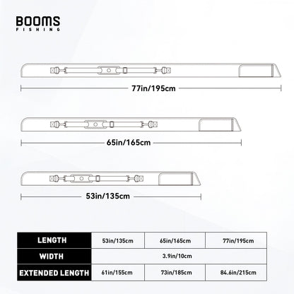 Booms Fishing PB3 Fishing Rod Bag Pole Storage Case Nylon 130 cm to 215 cm Foldable Apply to Multi-size Fishing Rods Bags