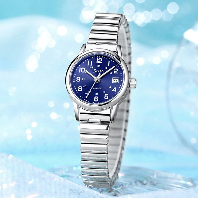 SUNKTA Women's Quartz Wristwatches Top Brand Luxury Bracelet Watch Gift For Women Fashion Simple Sport Waterproof Ladies Watch