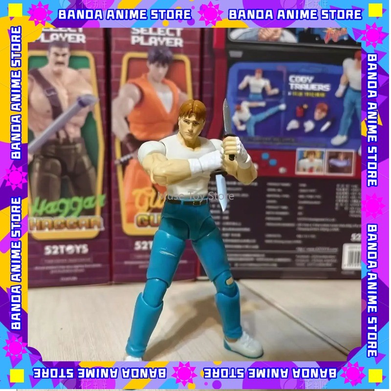 Em Estoque 52TOYS Action Figure CAPCOM Final Fight, 1PC Decoração de Mesa Colecionável, Presente Criativo para Aniversário, 3.75polegadas/10cm