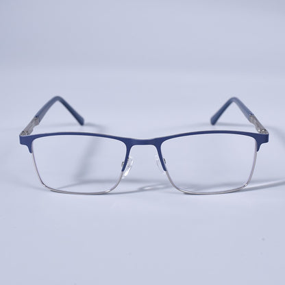 Anti Blue Light Men Reading Glasses Metal Full Frame Business Eyeglasses For Men Square Double Color Reading Eyewear +100+150