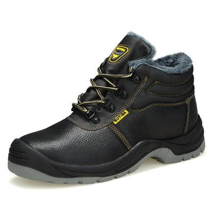 High Quality Safety Shoes for Men Woman Autumn Winter Thickened Warm Boots Woman Sneakers Anti-smashing Steel Toe Cap Puncture