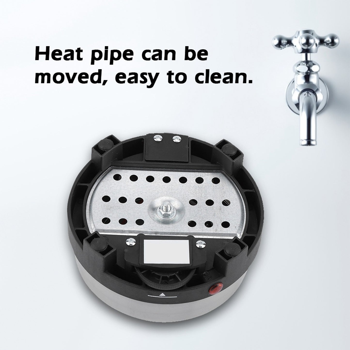 Mini Fogão Elétrico Portátil 500W Chapa Quente Aquecedor Doméstico Multifuncional (Plug EUA 110V)