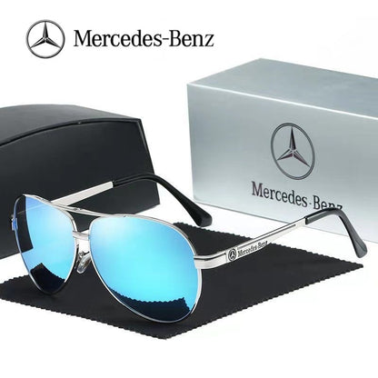 For Mercedes Benz A B C E S V Class GLB GLC GLE AMG Pilot SLK SLC ML Car High Men Anti Glare Driver Goggles Polarized Sunglasses