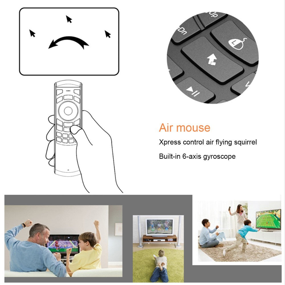 Rii i25 2.4G Mini Wirless Air Mouse Keyboard With IR Remote Control PC Teclado For Tablet Smart Android TV Box