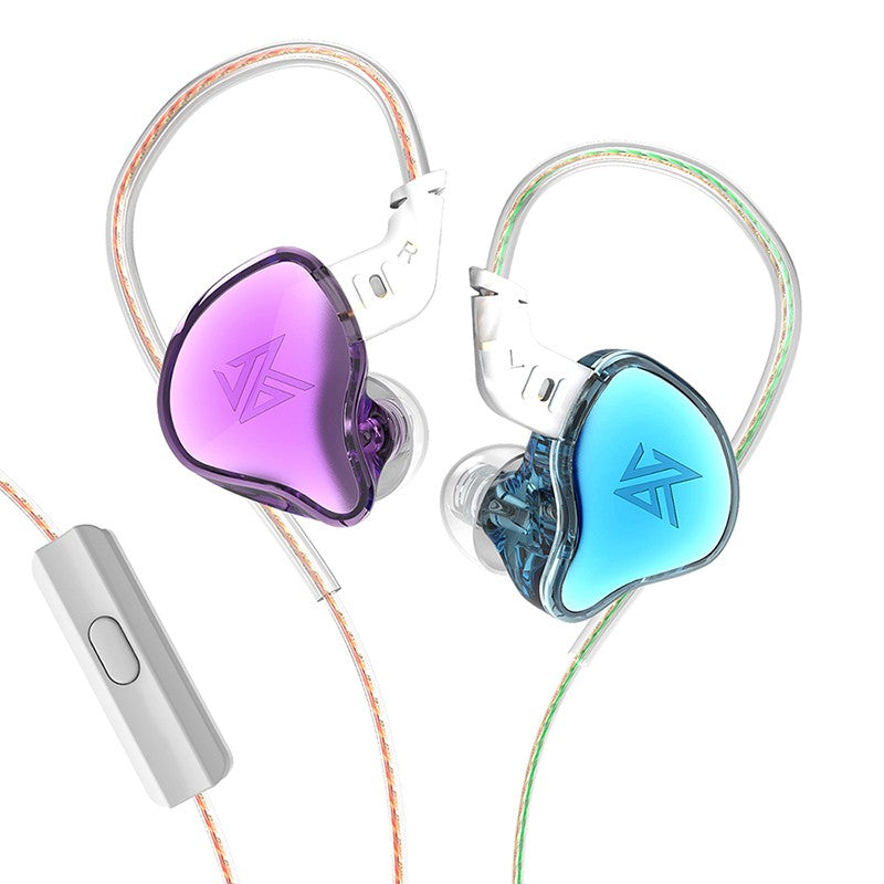 KZ EDC  EDCX Wired Headset Hanging In Ear Earbuds Headphones With Microphone Game Sport Monitor Noice Cancelling Earphones