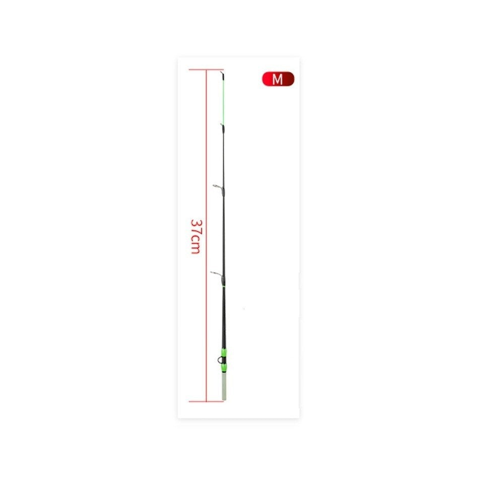 Vara de Pesca no Gelo de Inverno 2 Seções Ultraleve Design Tipo Giratório Vara de Pesca 52cm de Comprimento Vara de Pesca Ultraleve Pesca de Inverno