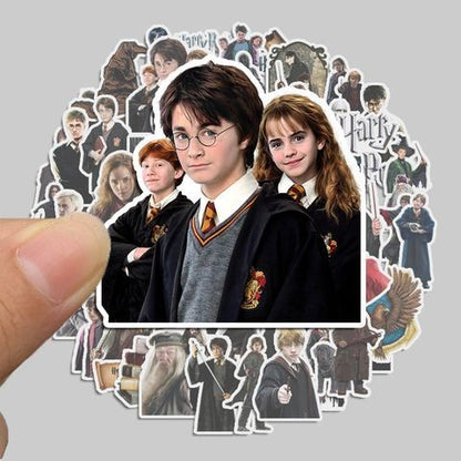 50 a 100 Adesivos de Harry Potter Fofos | Adesivos Decorativos à Prova D'Água para Notebooks e Malas anime