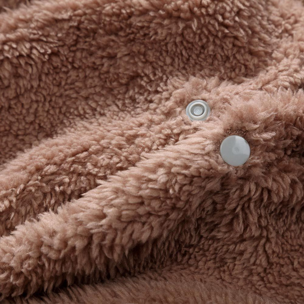 Winter Newborn Baby Plush Bodysuit Jumpsuit Cartoon Hoodies Boy Girl Romper Twins Clothes Korean version 0-12M