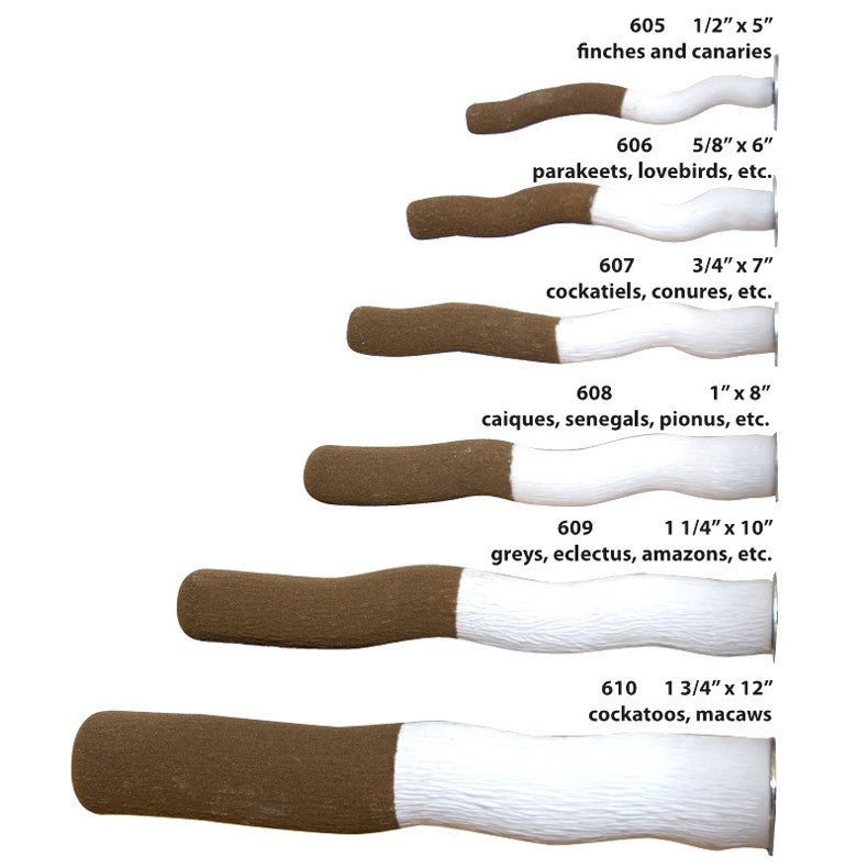 CAITEC Bird Perched Stick Nail Grooming for Parrots Bird Stand Fits any Type of Cages Suitable for Small to Large Birds