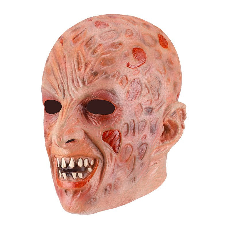 Freddy Cosplay Costume Adult Sweater Red Striped Knitting Top Coat Hat Fnaf Mask Halloween Carnival Party Costume for Men
