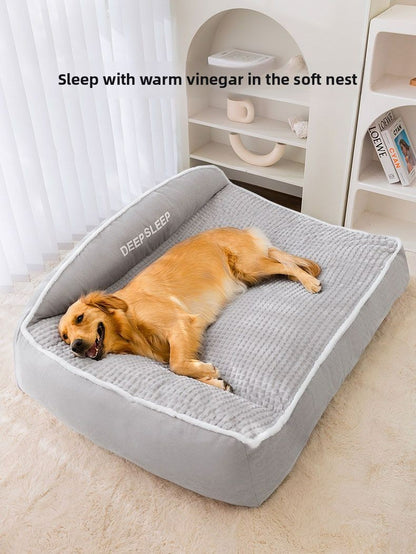 Nova Cama para Gatos Cama para Cães Canil Antiderrapante Inverno Quente Canil Pequeno para Cães Dormir Removível Lavável Almofada Macia para Filhotes Suprimentos para Gatos