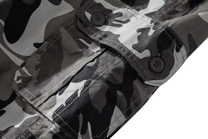 Loose camouflage beach five pants men's summer cotton thin section in the pants summer work casual shorts