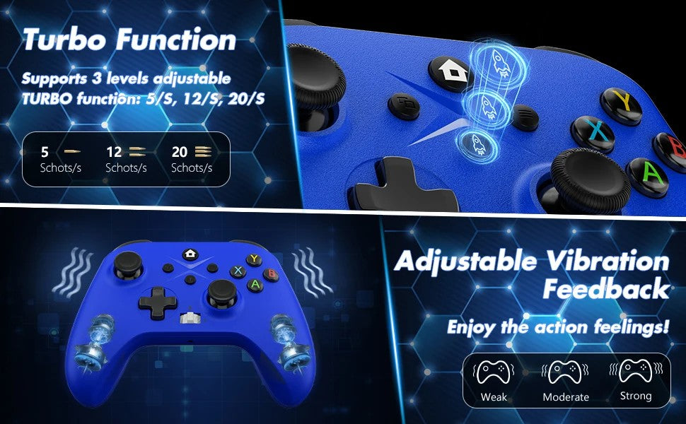 Wireless Gamepad For Xbox One/Xbox Series X/S/ Xbox Controller With Six-Axis Gyro Turbo Function Game Consoles Joystick